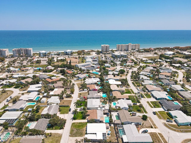 125 Terry St, Indian Harbour Beach, FL 32937 - birds eye view of property featuring a water view