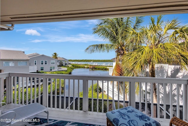 2470 Harbour Cove Dr, Hutchinson Island, FL 34949 - balcony featuring a water view