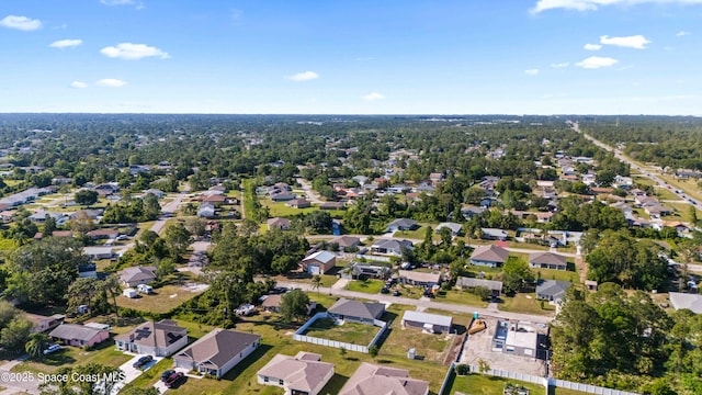 bird's eye view with a residential view
