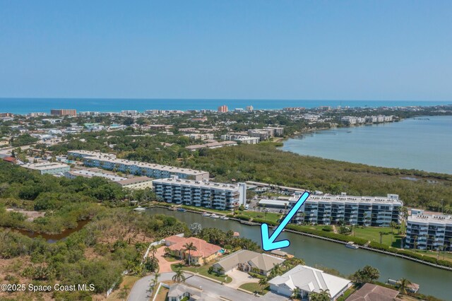 603 Manatee Bay Dr, Cape Canaveral, FL 32920 - view of urban area featuring a nearby body of water and apartment complex / building