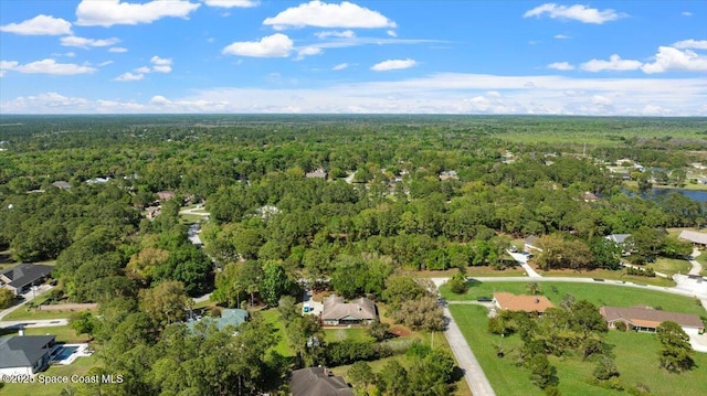 5395 Amy Way, Mims, FL 32754 - drone / aerial view featuring a forest view and a residential view