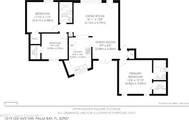 1019 Lee Ave NW, Palm Bay, FL 32907 - plan