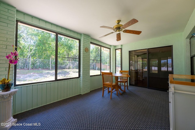 2102 E Parkton Dr, Deltona, FL 32725 - sunroom / solarium with ceiling fan