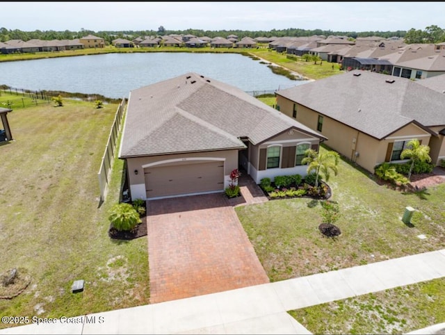 830 Remington Green Dr SE, Palm Bay, FL 32909 - drone / aerial view featuring a water view and a residential view