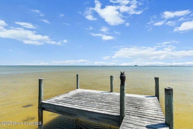 100 Woods S Dr, Merritt Island, FL 32952 - dock area featuring a water view