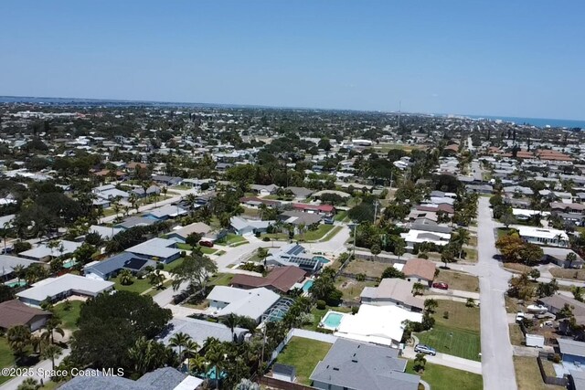 216 Cynthia Ln, Indian Harbour Beach, FL 32937 - drone / aerial view featuring a residential view