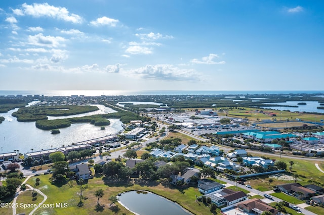 view of property location with a large body of water