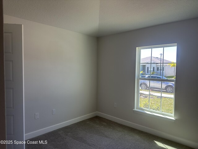 1125 Kylar Dr NW, Palm Bay, FL 32907 - empty room with carpet, plenty of natural light, baseboards, and a textured ceiling