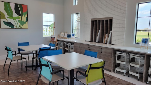dining area with a healthy amount of sunlight