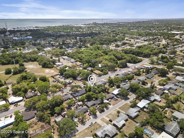 1640 Barna Ave, Titusville, FL 32780 - drone / aerial view with a water view