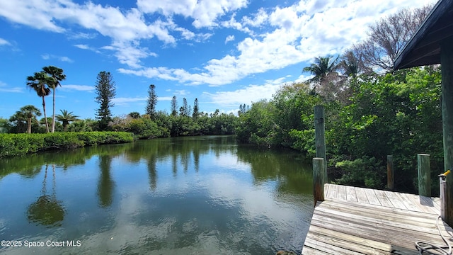 450 Ross Ave, Melbourne Beach, FL 32951 - dock area featuring a water view