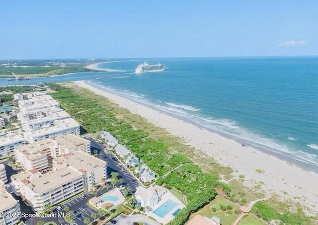 326 Seaport Blvd Unit T95, Cape Canaveral, FL 32920 - aerial view of property and surrounding area featuring extended coastline