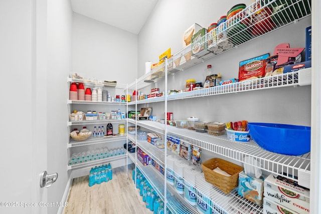 view of pantry
