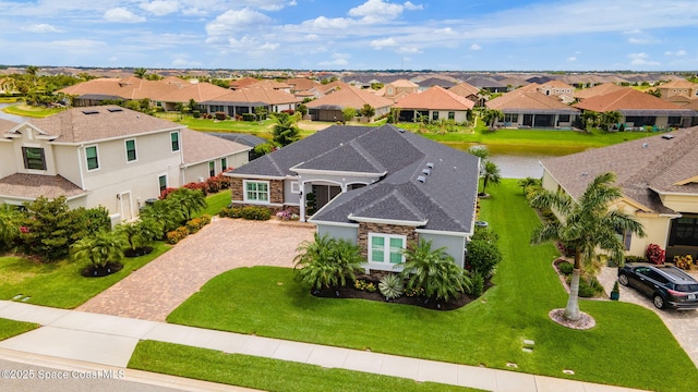drone / aerial view featuring a residential view