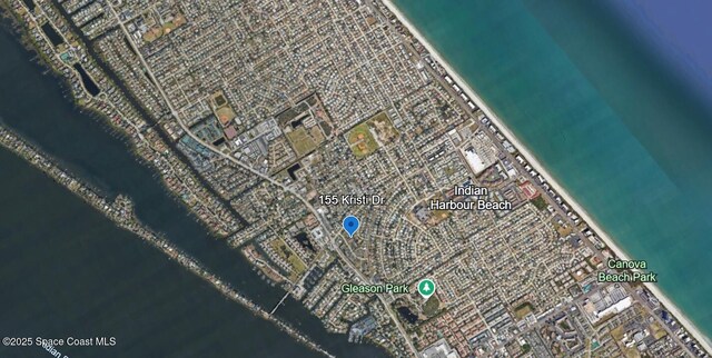 155 Kristi Dr, Indian Harbour Beach, FL 32937 - aerial map of property and surrounding area