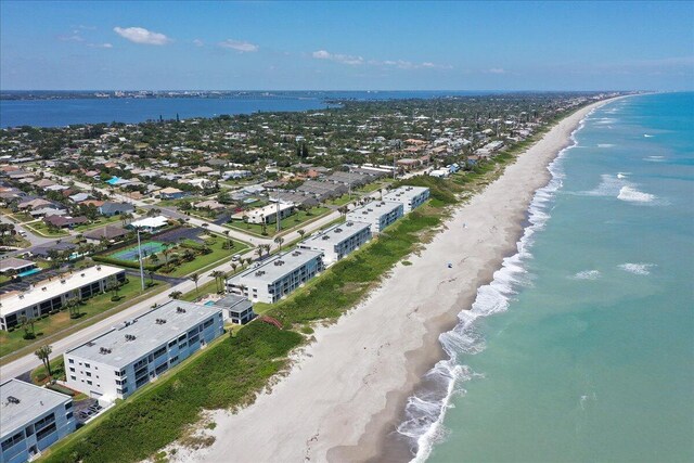 2101 Atlantic St Unit 531, Melbourne Beach, FL 32951 - aerial view featuring a beach view and a water view