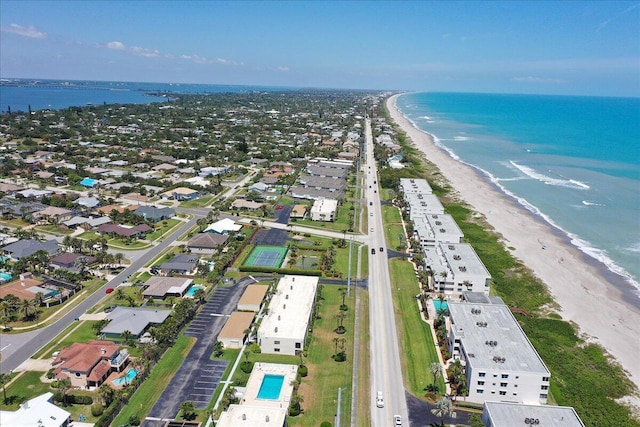 2101 Atlantic St Unit 531, Melbourne Beach, FL 32951 - birds eye view of property with a view of the beach and a water view