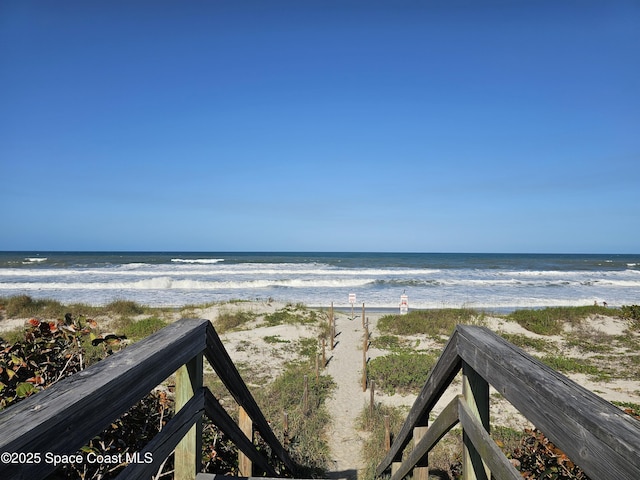 1700 Atlantic St Unit 12, Melbourne Beach, FL 32951 - view of water feature featuring a beach view