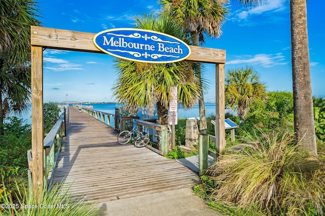 1700 Atlantic St Unit 12, Melbourne Beach, FL 32951 - community sign with a water view