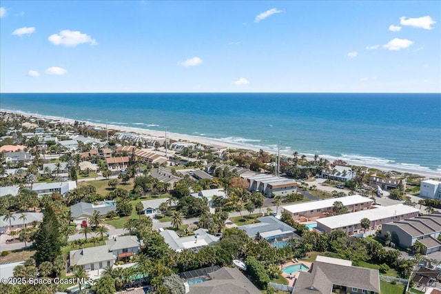 1700 Atlantic St Unit 12, Melbourne Beach, FL 32951 - birds eye view of property with a view of the beach, a water view, and a residential view