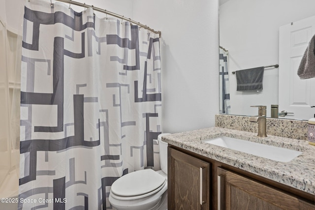 2631 Pinwherry St NW, Palm Bay, FL 32907 - full bathroom featuring vanity and toilet