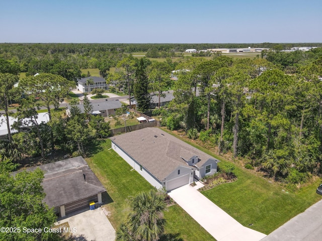 1314 Victory Palm Dr, Edgewater, FL 32132 - bird's eye view with a view of trees