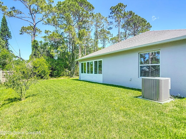1314 Victory Palm Dr, Edgewater, FL 32132 - view of yard featuring central AC unit