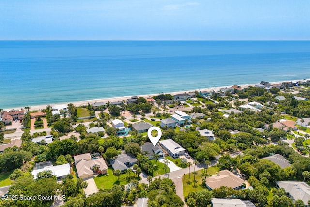 6765 Angeles Rd, Melbourne Beach, FL 32951 - aerial view of property's location with expansive beach and nearby suburban area