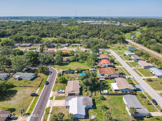 2543 Hathaway Dr, Cocoa, FL 32926 - aerial view of property and surrounding area featuring a nearby body of water and nearby suburban area
