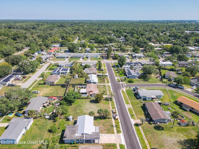 2543 Hathaway Dr, Cocoa, FL 32926 - aerial view of residential area with a forest