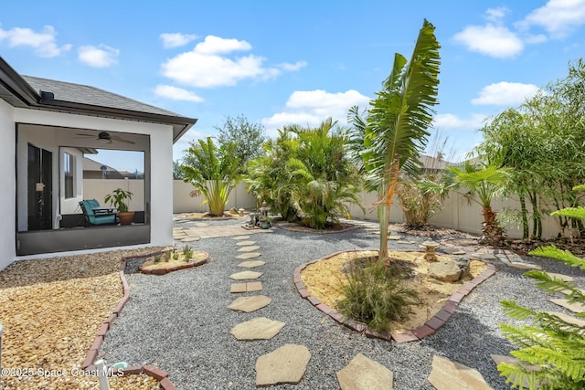 413 Catfish Pl, Cocoa, FL 32927 - view of yard featuring a patio and a fenced backyard