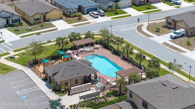413 Catfish Pl, Cocoa, FL 32927 - drone / aerial view featuring a residential view