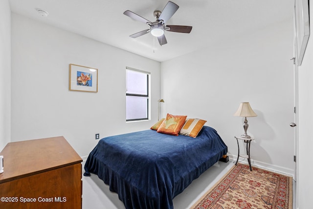 413 Catfish Pl, Cocoa, FL 32927 - bedroom featuring baseboards and a ceiling fan