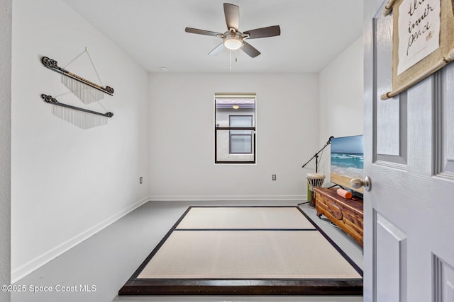 413 Catfish Pl, Cocoa, FL 32927 - interior space featuring baseboards and a ceiling fan