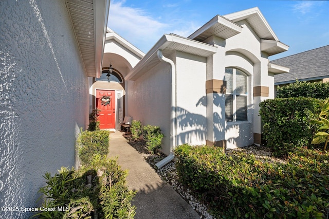 2544 Ventura Cir, Melbourne, FL 32904 - entrance to property featuring stucco siding
