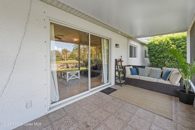 2544 Ventura Cir, Melbourne, FL 32904 - view of patio / terrace with outdoor lounge area