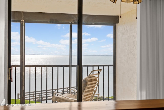 5801 N Banana River Blvd Unit 936, Cape Canaveral, FL 32920 - interior space with a water view