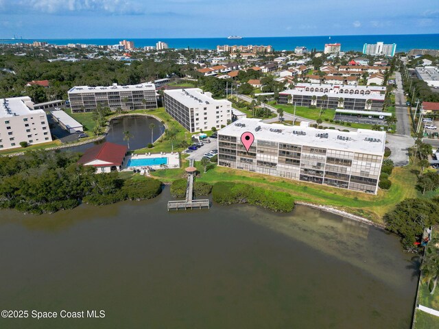 5801 N Banana River Blvd Unit 936, Cape Canaveral, FL 32920 - aerial view featuring a water view