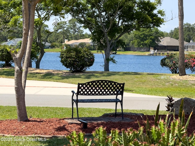 view of water feature