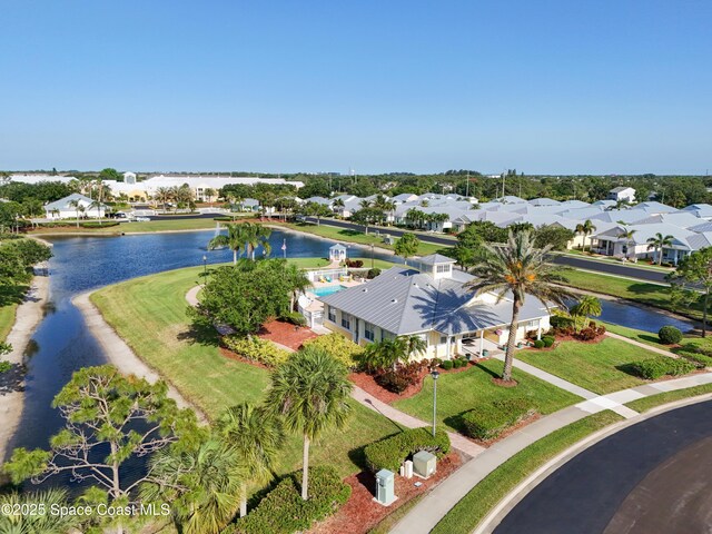4040 Alamanda Key Dr, Melbourne, FL 32901 - aerial perspective of suburban area with a nearby body of water
