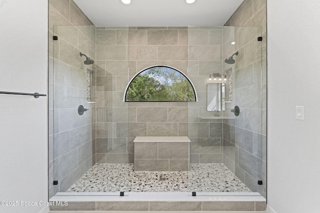 4000 Ocala St, Cocoa, FL 32926 - full bathroom with recessed lighting and a shower stall