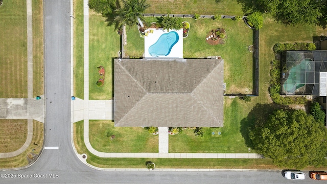 235 Northgrove Dr, Merritt Island, FL 32953 - bird's eye view of a pool