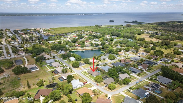 235 Northgrove Dr, Merritt Island, FL 32953 - aerial view of property's location featuring a large body of water and nearby suburban area