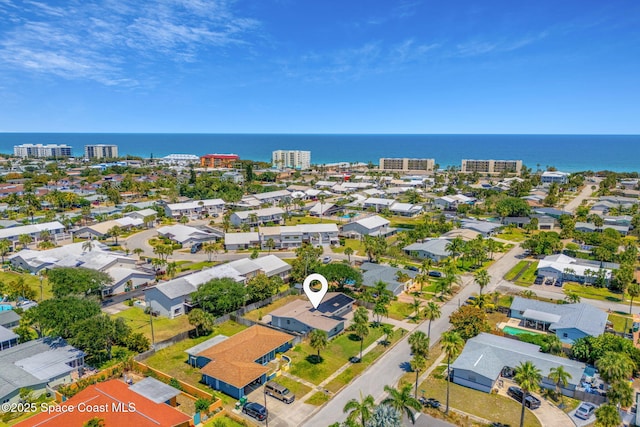 170 Maple Dr, Satellite Beach, FL 32937 - aerial view with a water view