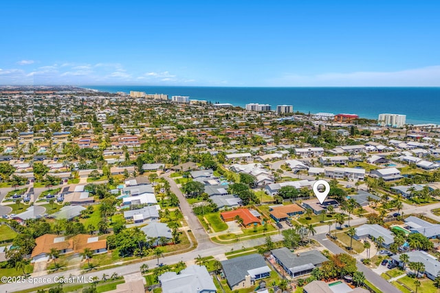 170 Maple Dr, Satellite Beach, FL 32937 - aerial view featuring a water view