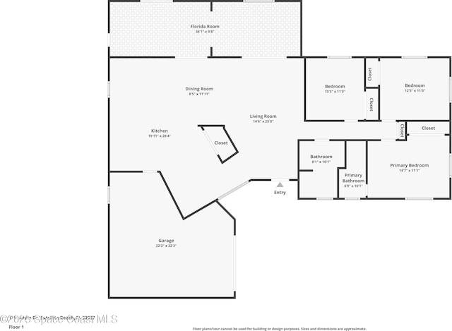 170 Maple Dr, Satellite Beach, FL 32937 - floor plan