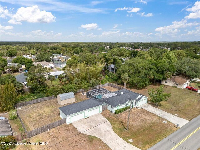 6280 Golfview Ave, Cocoa, FL 32927 - drone / aerial view featuring a residential view