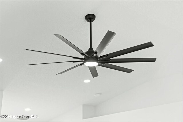 3871 La Flor Dr, Rockledge, FL 32955 - details featuring ceiling fan and recessed lighting
