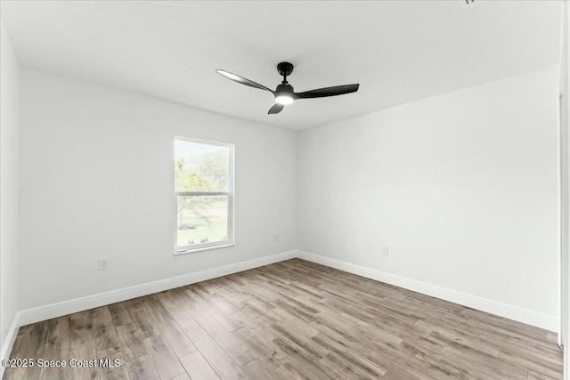 3871 La Flor Dr, Rockledge, FL 32955 - spare room with ceiling fan, baseboards, and wood finished floors