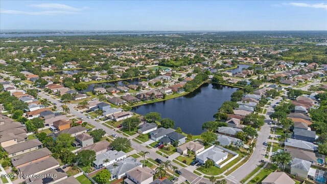 3871 La Flor Dr, Rockledge, FL 32955 - aerial view featuring a residential view and a water view